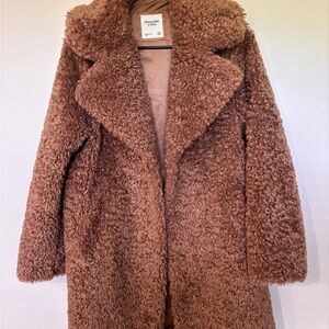 Abercrombie & Fitch Tan Teddy Jacket